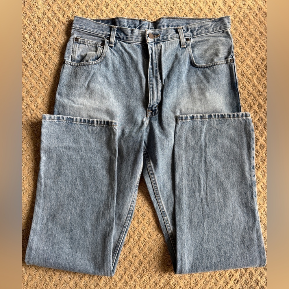 90s Classic Arizona Jeans Men's Boot Cut Cotton Casual Blue Denim 36*34 - Picture 3 of 7